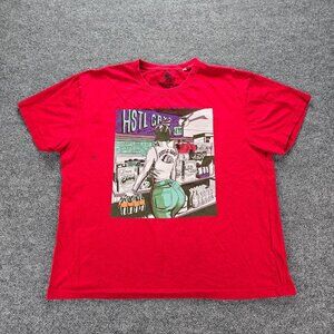 Hustle Gang Tshirt Mens 3XL/2XL Red Short Sleeve Hip Hop Urban Streetwear‎